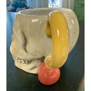 Large Pirate Skull Mug Cup Stein Eye Patch Sword Handle Key West Fast Ship